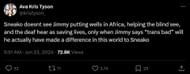Ava responds to Sneako's comments against Jimmy (Image via X)